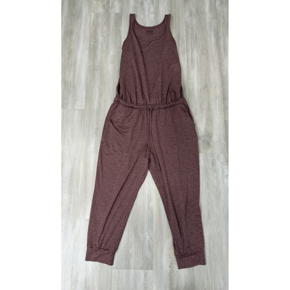 Patagonia Jumpsuit Womens L Burgundy Heather Sleeveless Drawstring Jogger